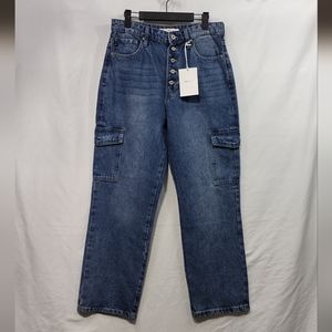 KanCan Women's High Rise Blue Jeans